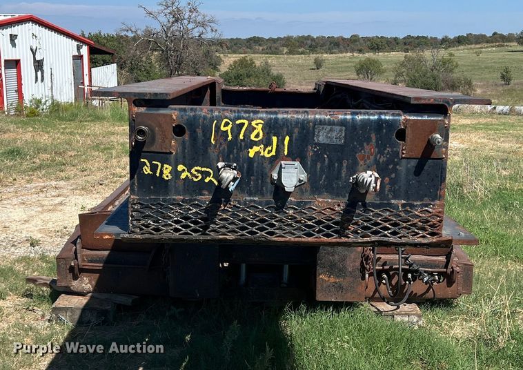 image for item DS2455 1978 Rogers  lowboy equipment trailer
