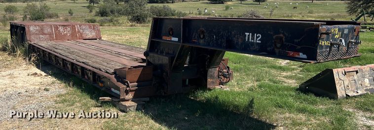image for item DS2455 1978 Rogers  lowboy equipment trailer