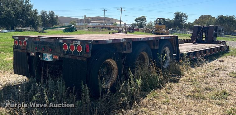 image for item DS2455 1978 Rogers  lowboy equipment trailer