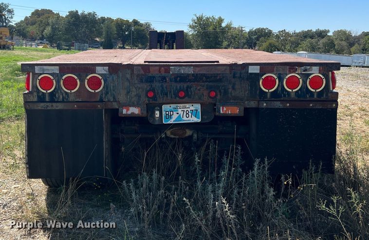 image for item DS2455 1978 Rogers  lowboy equipment trailer