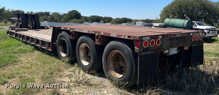 image for item DS2455 1978 Rogers  lowboy equipment trailer