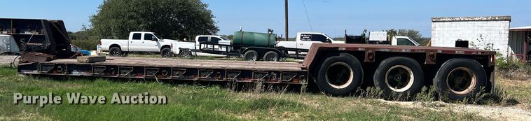 image for item DS2455 1978 Rogers  lowboy equipment trailer