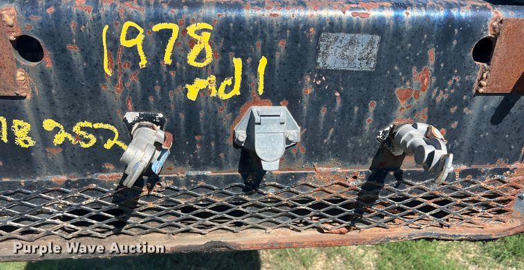 image for item DS2455 1978 Rogers  lowboy equipment trailer