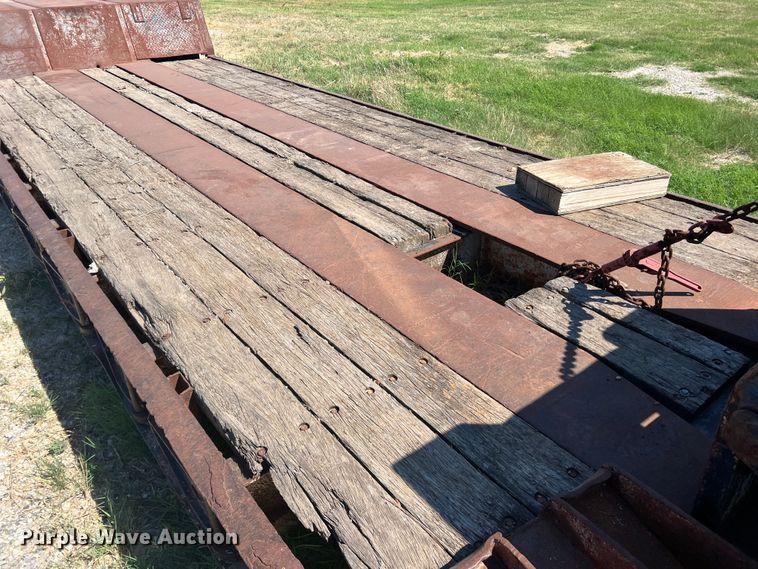 image for item DS2455 1978 Rogers  lowboy equipment trailer