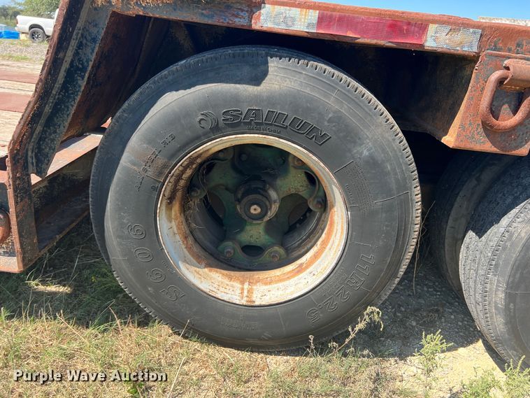 image for item DS2455 1978 Rogers  lowboy equipment trailer