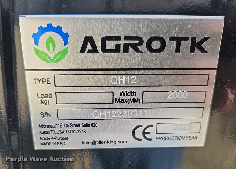 image for item DS5669 2023 Agrotk QH12  mini excavator