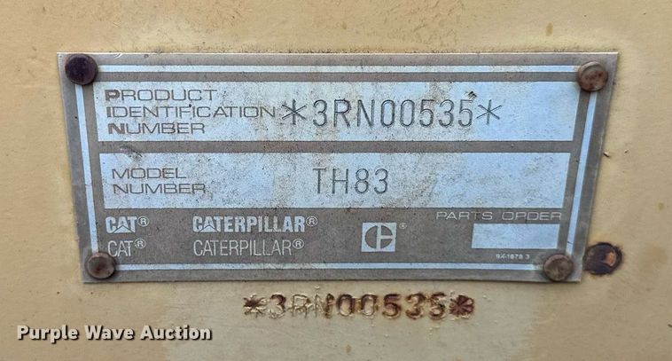 image for item DW2898 1996 Caterpillar TH83  telehandler