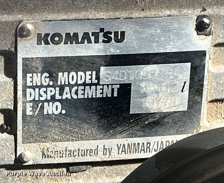 image for item IU9099 2003 Komatsu WB150AWS  backhoe