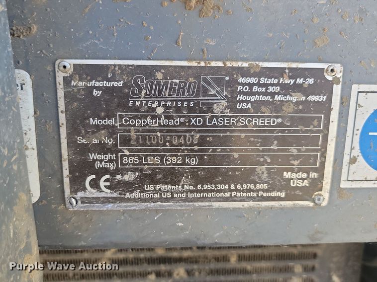 image for item JG9652 Copperhead XD 3.0  laser screed