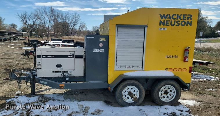 image for item JG9654 2013 Wacker Neuson E3000  ground thaw trailer