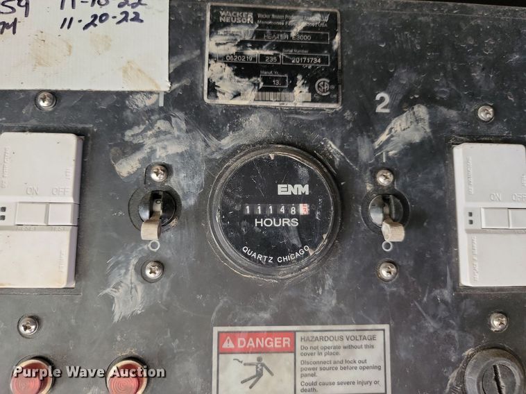 image for item JG9654 2013 Wacker Neuson E3000  ground thaw trailer