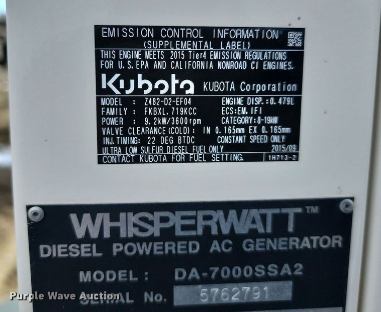 image for item JG9654 2013 Wacker Neuson E3000  ground thaw trailer