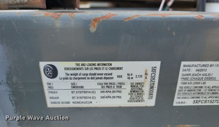 image for item JG9654 2013 Wacker Neuson E3000  ground thaw trailer