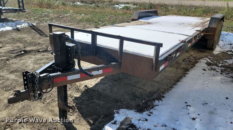 image for item JG9655 2021 H & W  tilt deck utility trailer