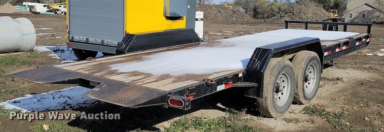 image for item JG9655 2021 H & W  tilt deck utility trailer