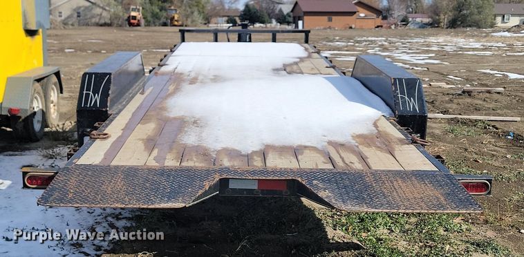 image for item JG9655 2021 H & W  tilt deck utility trailer