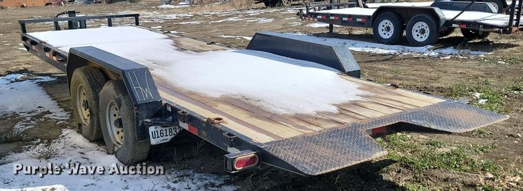 image for item JG9655 2021 H & W  tilt deck utility trailer