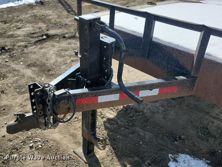 image for item JG9655 2021 H & W  tilt deck utility trailer