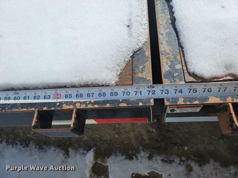 image for item JG9655 2021 H & W  tilt deck utility trailer