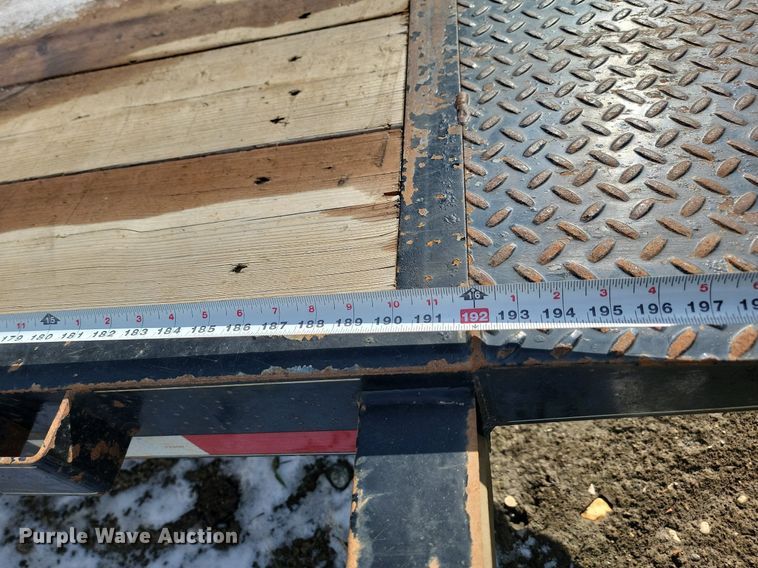 image for item JG9655 2021 H & W  tilt deck utility trailer