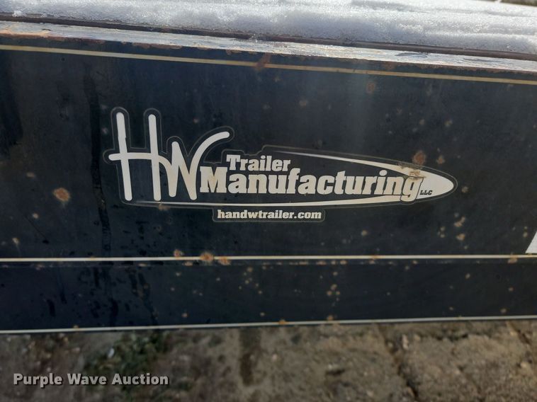 image for item JG9655 2021 H & W  tilt deck utility trailer