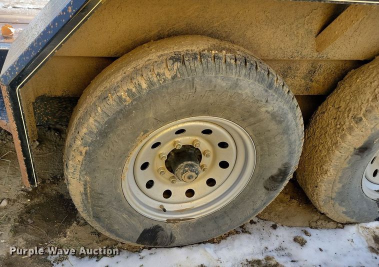 image for item JG9655 2021 H & W  tilt deck utility trailer