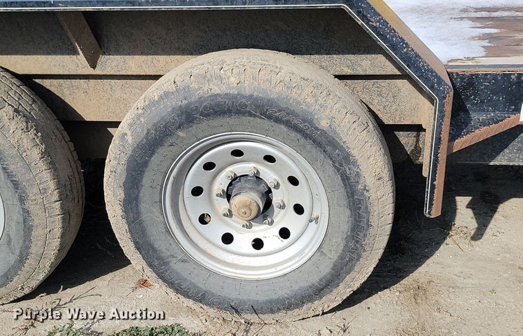 image for item JG9655 2021 H & W  tilt deck utility trailer