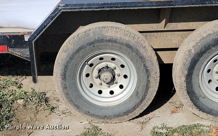 image for item JG9655 2021 H & W  tilt deck utility trailer