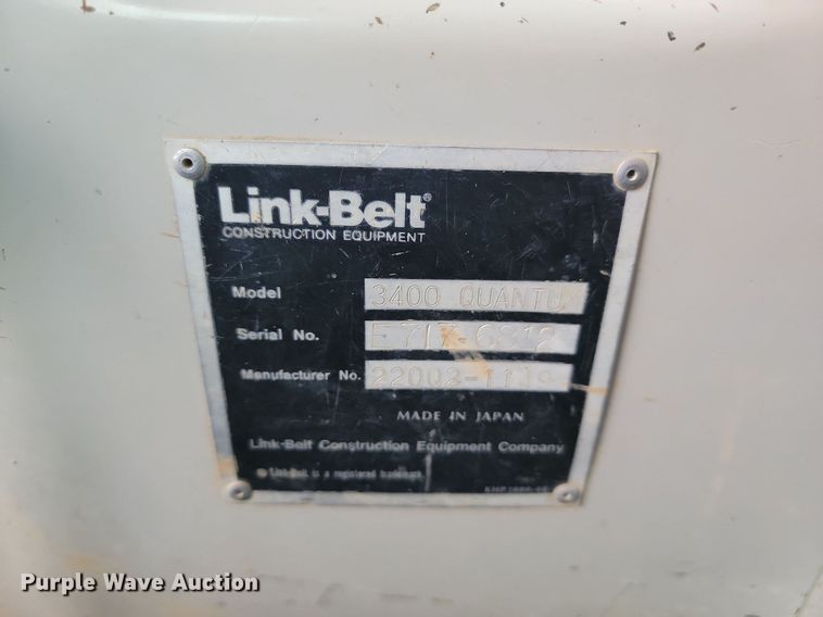image for item JG9688 1997 Link-Belt 3400 Quantum  long reach excavator