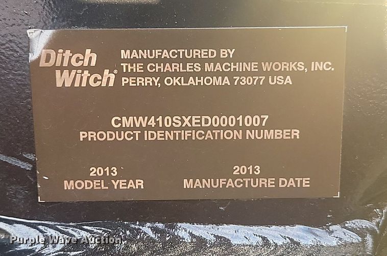 image for item JG9699 2013 Ditch Witch 410SX  trencher