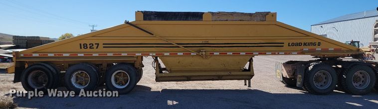 image for item JG9730 1985 Load King  bottom dump trailer