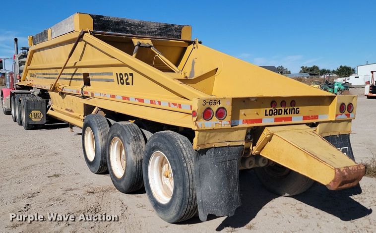image for item JG9730 1985 Load King  bottom dump trailer