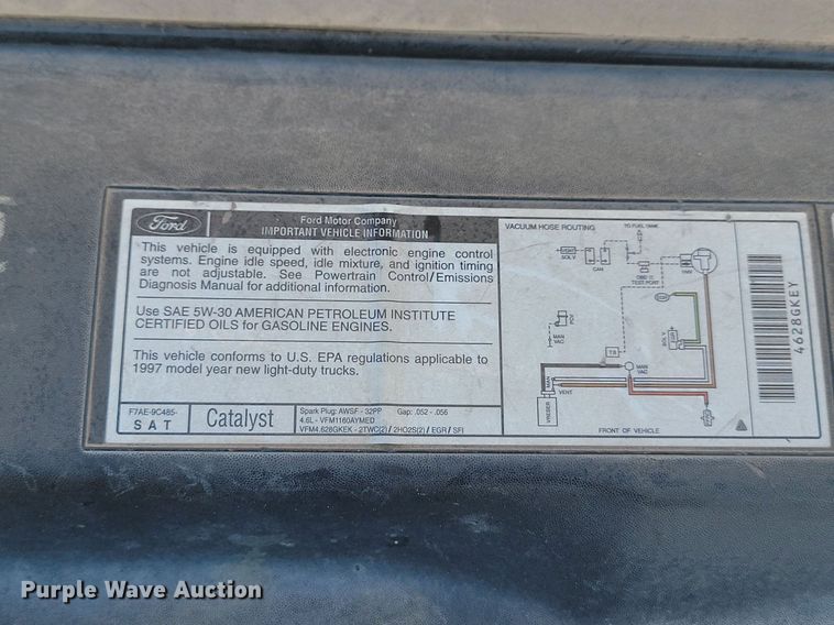 image for item JG9732 1997 Ford F150  SuperCab pickup truck