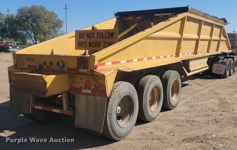 image for item JG9779 1996 Corn Belt Mfg.  bottom dump trailer