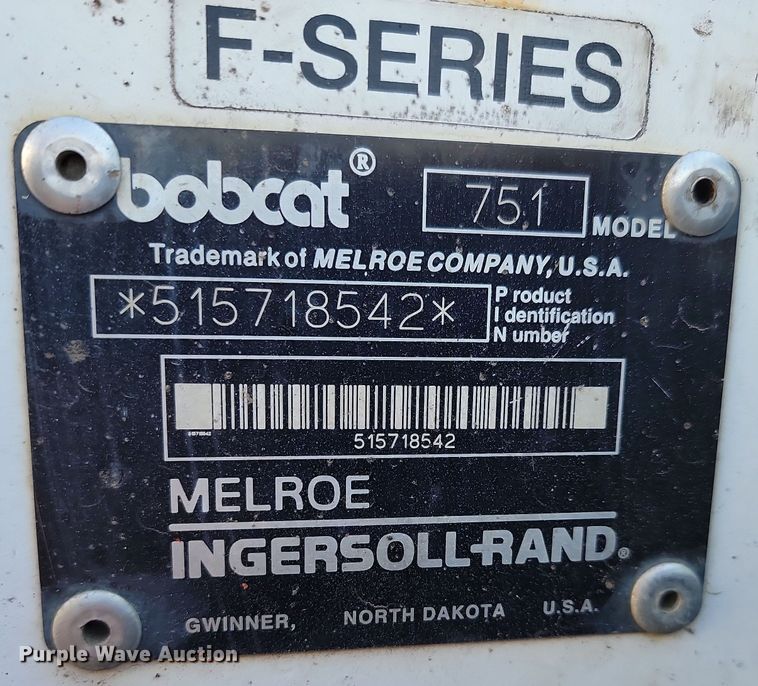 image for item JW9565 1999 Bobcat 751  skid steer loader