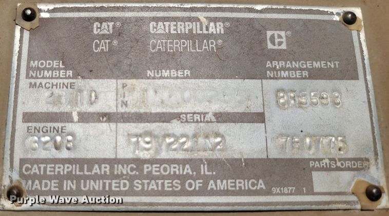 image for item JW9566 1991 Caterpillar 231D LC  excavator