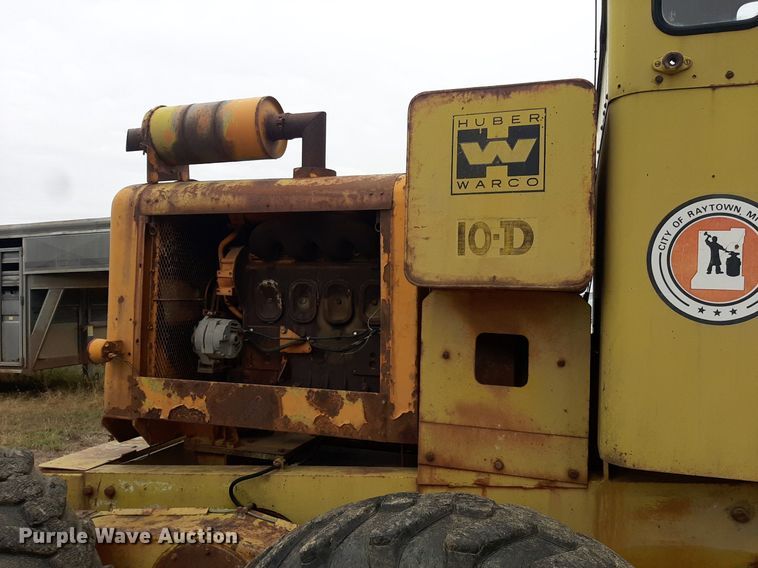 image for item KD9078 1961 Huber 10D  rigid frame motor grader