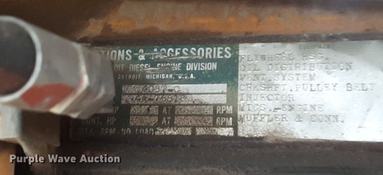 image for item KD9078 1961 Huber 10D  rigid frame motor grader