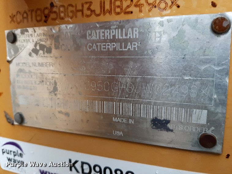 image for item KD9086 2002 Caterpillar 950G  wheel loader