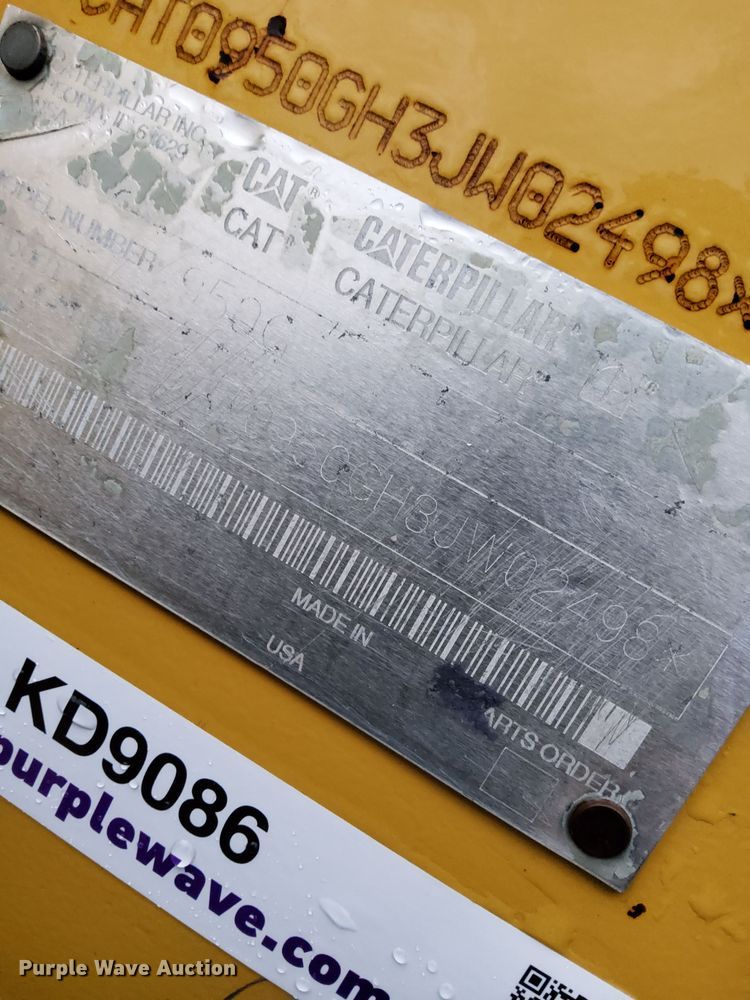 image for item KD9086 2002 Caterpillar 950G  wheel loader