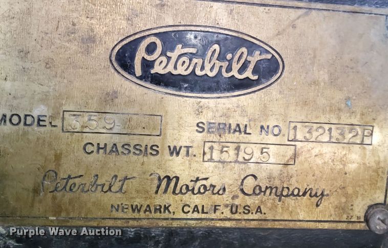 image for item KD9094 1980 Peterbilt 359  dump truck