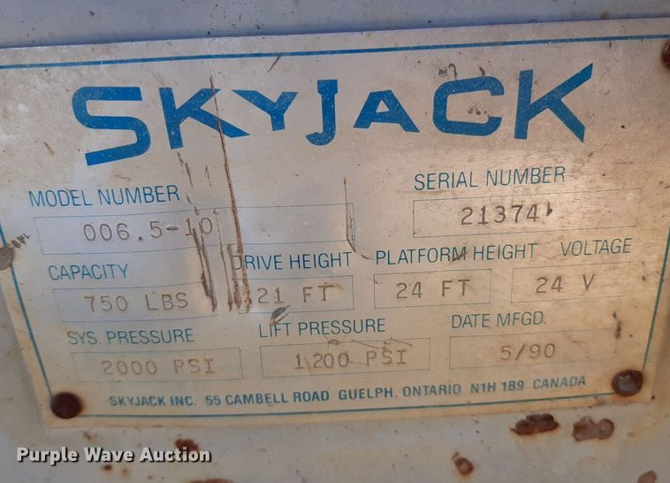 image for item KD9154 Skyjack  scissor lift