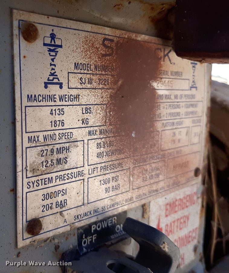 image for item KD9156 Skyjack 3226  scissor lift