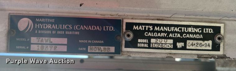 image for item KH9551 1994 Kenworth T800  utility / service truck