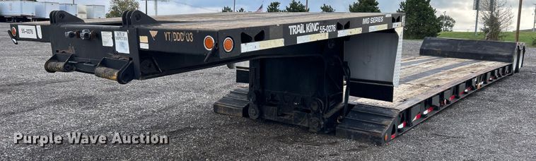 image for item KH9555 1999 Trail King  lowboy equipment trailer