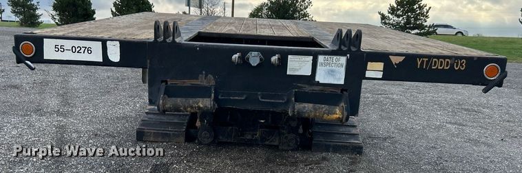 image for item KH9555 1999 Trail King  lowboy equipment trailer