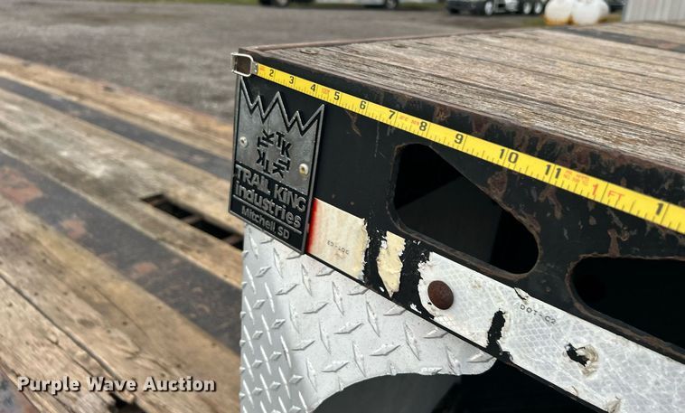 image for item KH9555 1999 Trail King  lowboy equipment trailer