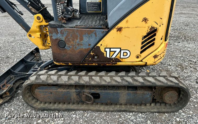 image for item KH9566 2008 John Deere 17D  mini excavator