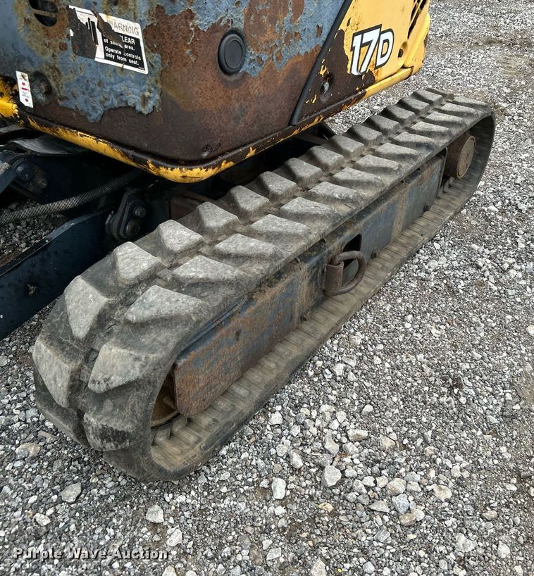 image for item KH9566 2008 John Deere 17D  mini excavator