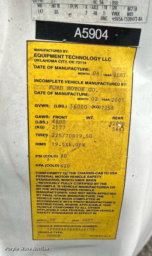 image for item KH9571 2008 Ford F450 Super Duty  bucket truck